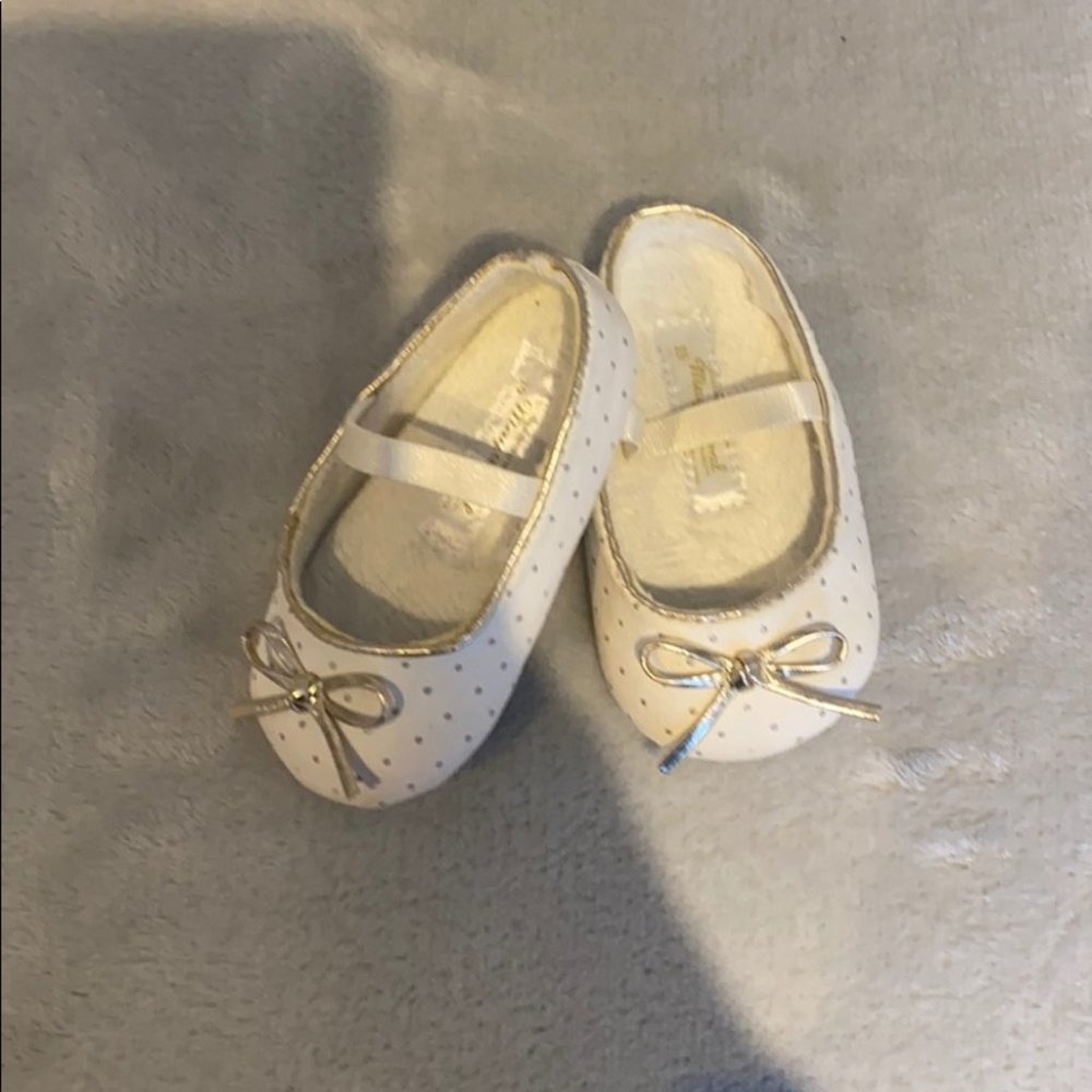 Mayoral Baby Girl Polk Dot Bow Pre-Walker Ballerina Shoes Size 19EU